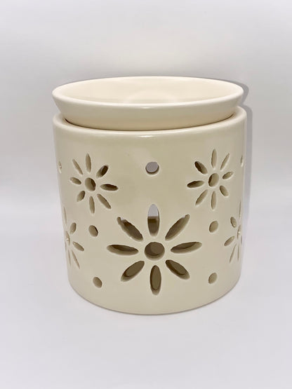 Wax Burner (Cream Daisy)