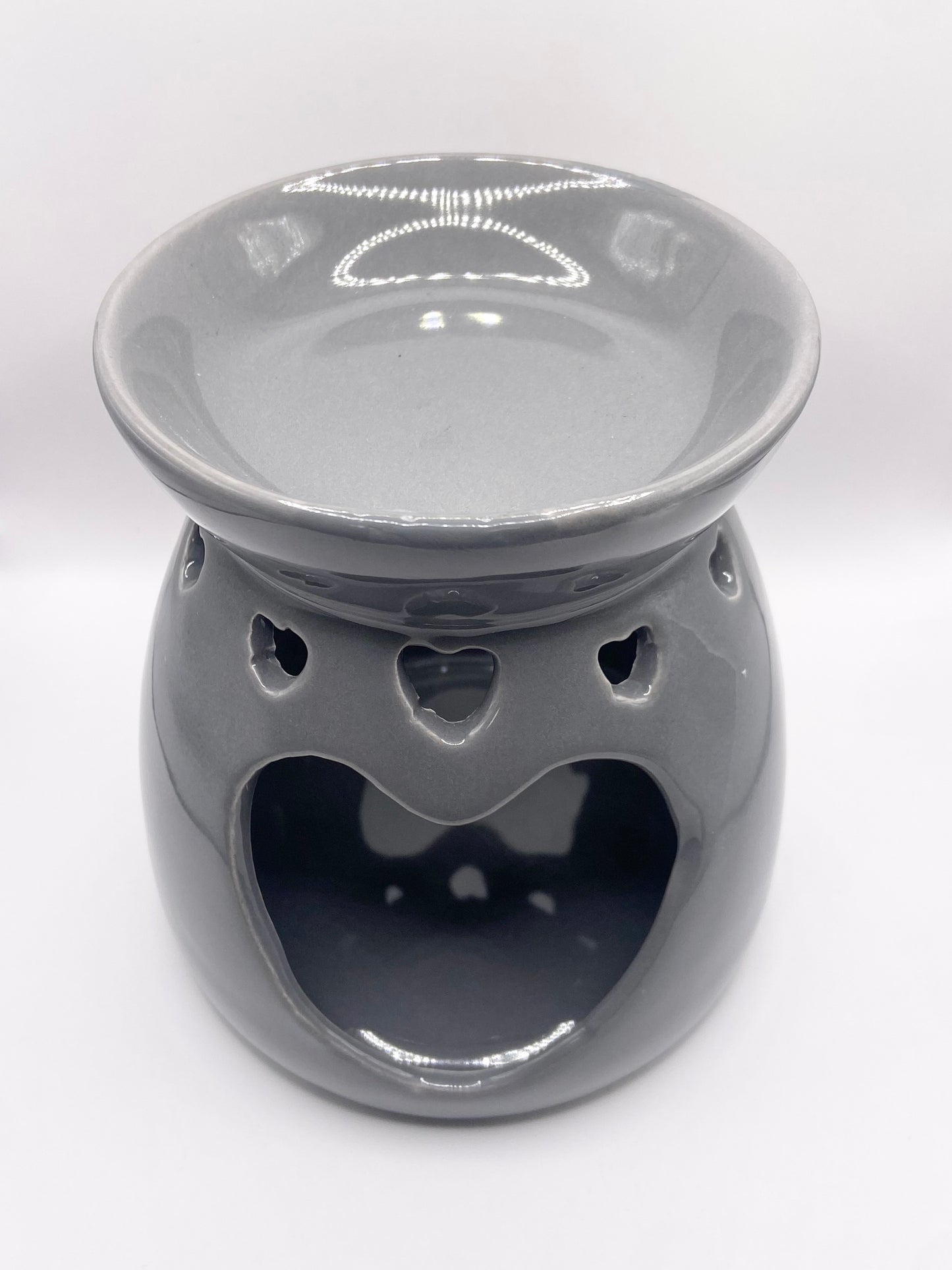 Wax Burner (Grey Hearts)