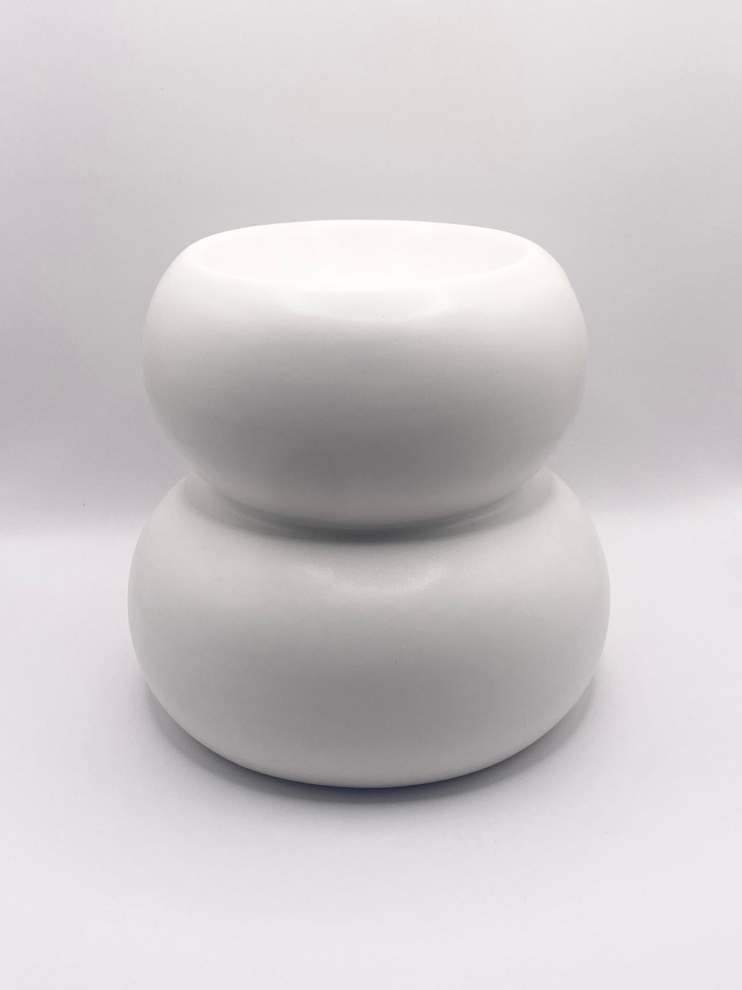 Wax Burner (White Curved)