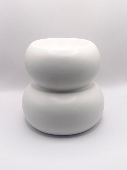 Wax Burner (White Curved)